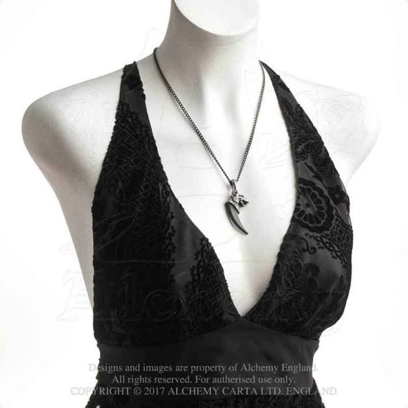 Alchemy Gothic Men's Wolf Macht Norse Pendant New NWT - Picture 3 of 4